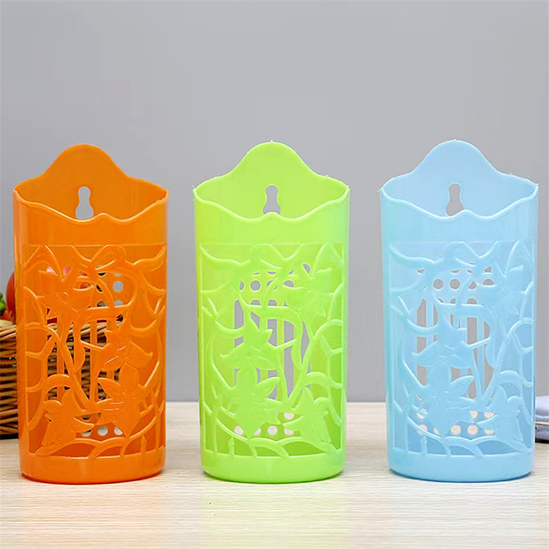 N001A Thickened Three-Compartment Chopstick Holder Vintage Style Household Drain Rack Tableware Storage Plastic Chopstick Container Wholesale