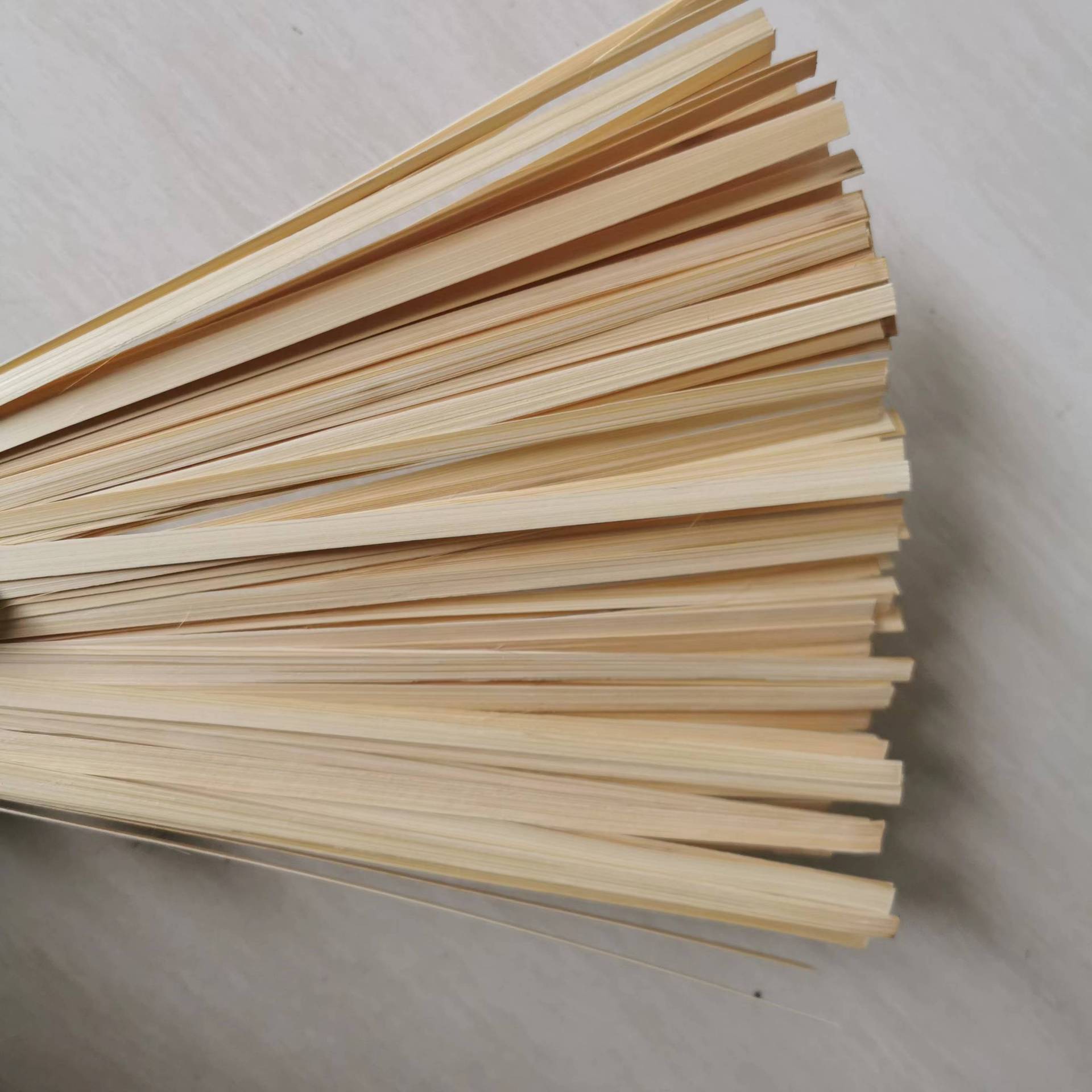 Manufacturer Customized School Handmade Smooth Bamboo Strips DIY Strips Traditional Bamboo Weaving Material Original Color Bamboo Strips