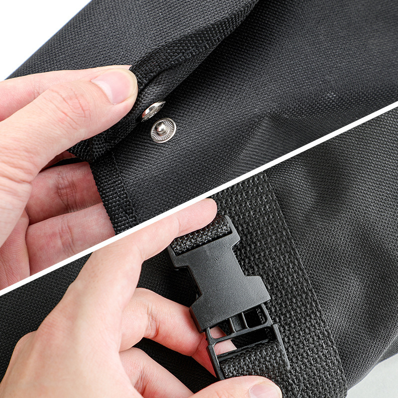 Factory Cross-Border E-Commerce Wholesale Wooden Handle Stainless Steel Outdoor Tools Wearable Apron Bag Grill Set 6-Piece Set