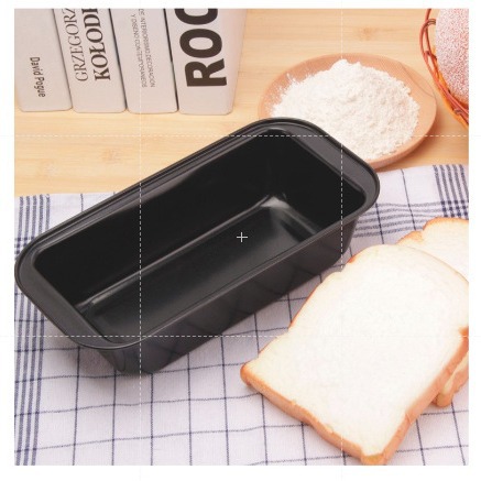 Утолщенная прямоугольная форма для тостов из углеродной стали с антипригарным покрытием, форма для выпечки, инструмент с высокой температурной устойчивостью