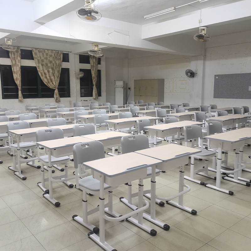 Desks and Chairs for Primary and Secondary School Students Manufacturer School Desks and Chairs Training Class Tutoring Class Casing Lift Single Desks and Chairs