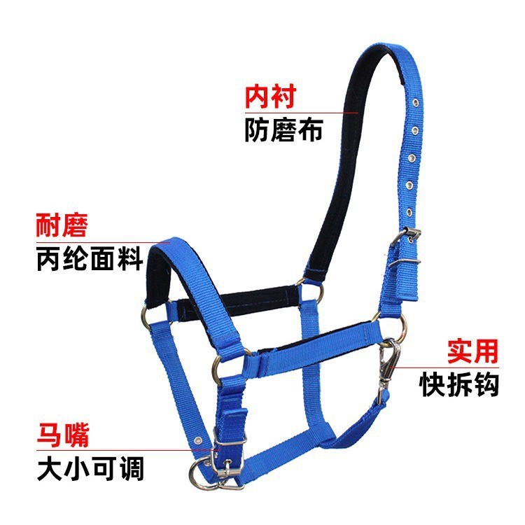 Horse Bridle Rope Equestrian Supplies Horse Bridle Set Size Dwarf Horse Faucet Harness Type Headgear Accessories Complete Set of Plates