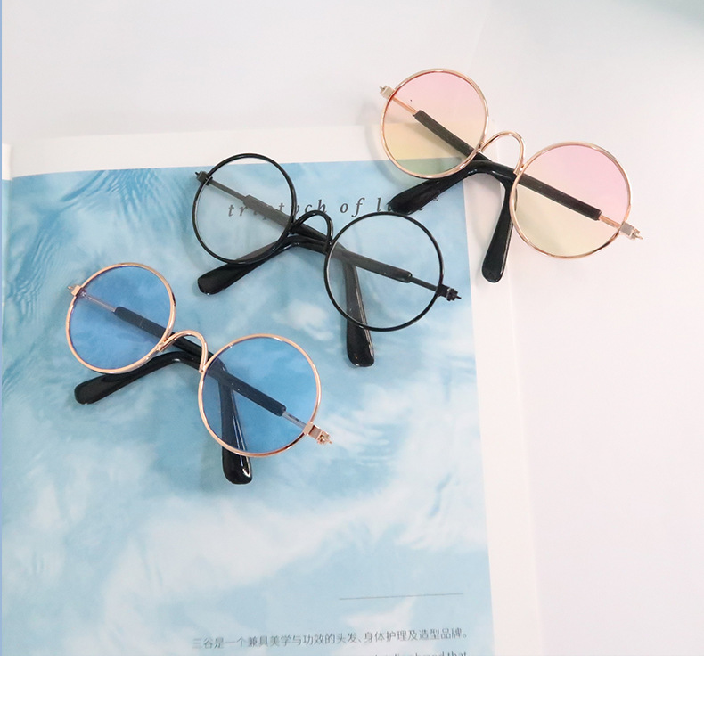 Small Round Pet Glasses Free Shipping Dog Glasses Cat Pet Sunglasses Small Pet 8cm Glasses