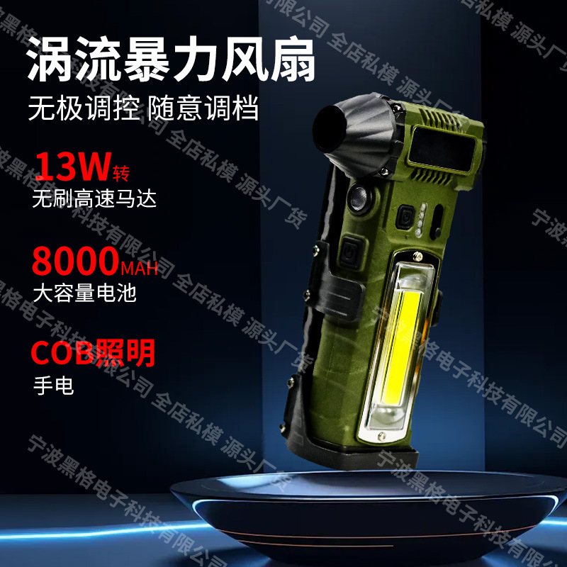 Наружный вентилятор, 130000, бесщеточный мотор, очищающий вентилятор, высокоскоростной ручной вентилятор