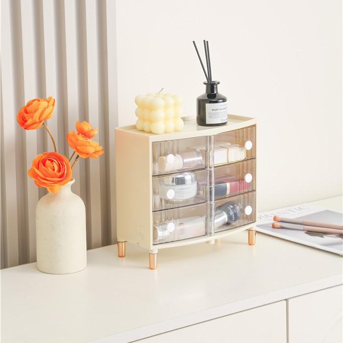 Folio Desktop Storage Box Dust-Proof and Anti-Fog Drawer-Type Cosmetics Storage Rack Sundry Storage Jewelry Box