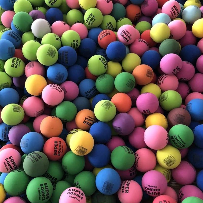 6cm Hollow Bouncy Balls Beginner Basic Training Squash Kids Toy