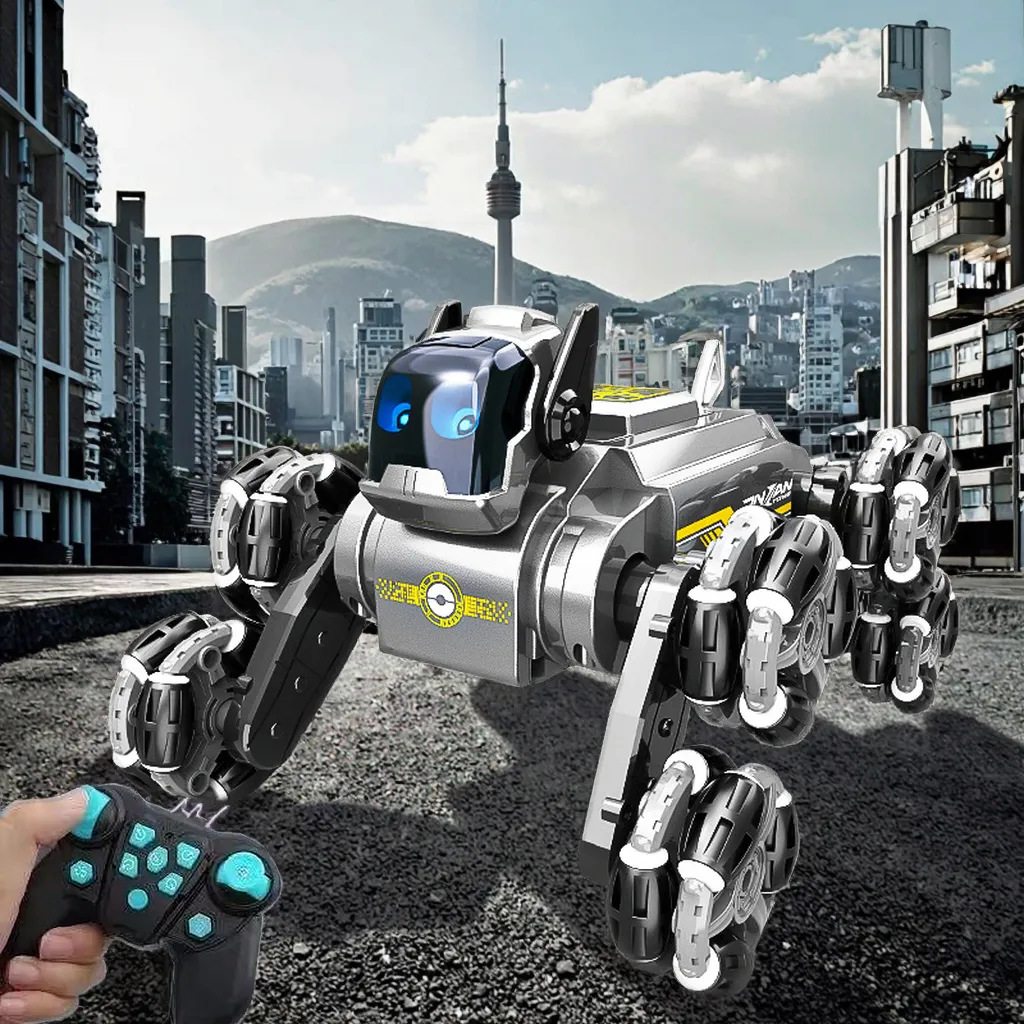 Механическая собака с дистанционным управлением, электрическая игрушка для детей