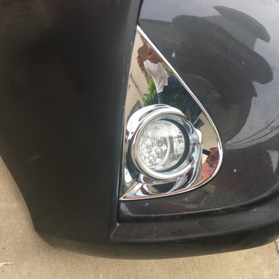 Suitable for 16-17 Modified and Dazzling Fog Light Frame to Enjoy Electroplated Chrome Bright Cover Frame Ring Decoration Modification