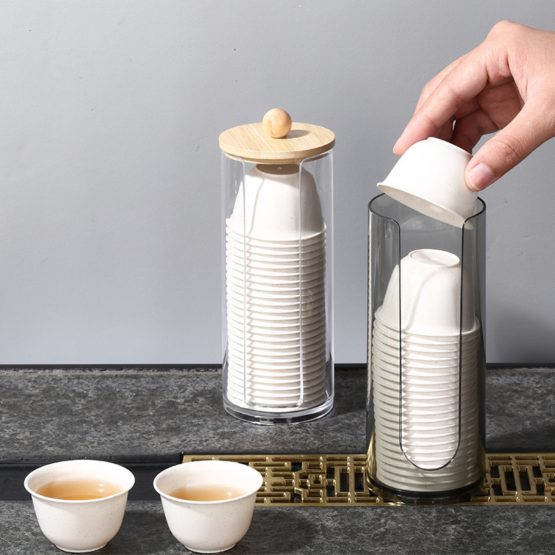 Rice Husk Disposable Kung Fu Tea Cup Tea Set Food Grade High-End Thickeneded High Temperature Resistant Tea Drinking Tea Small Tea Cup