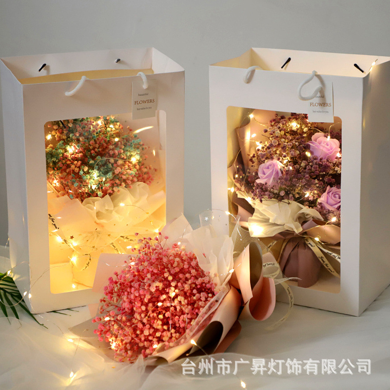 Light String LED light Garland cat ear Christmas light gift box battery box flower lamp cake decorative lamp