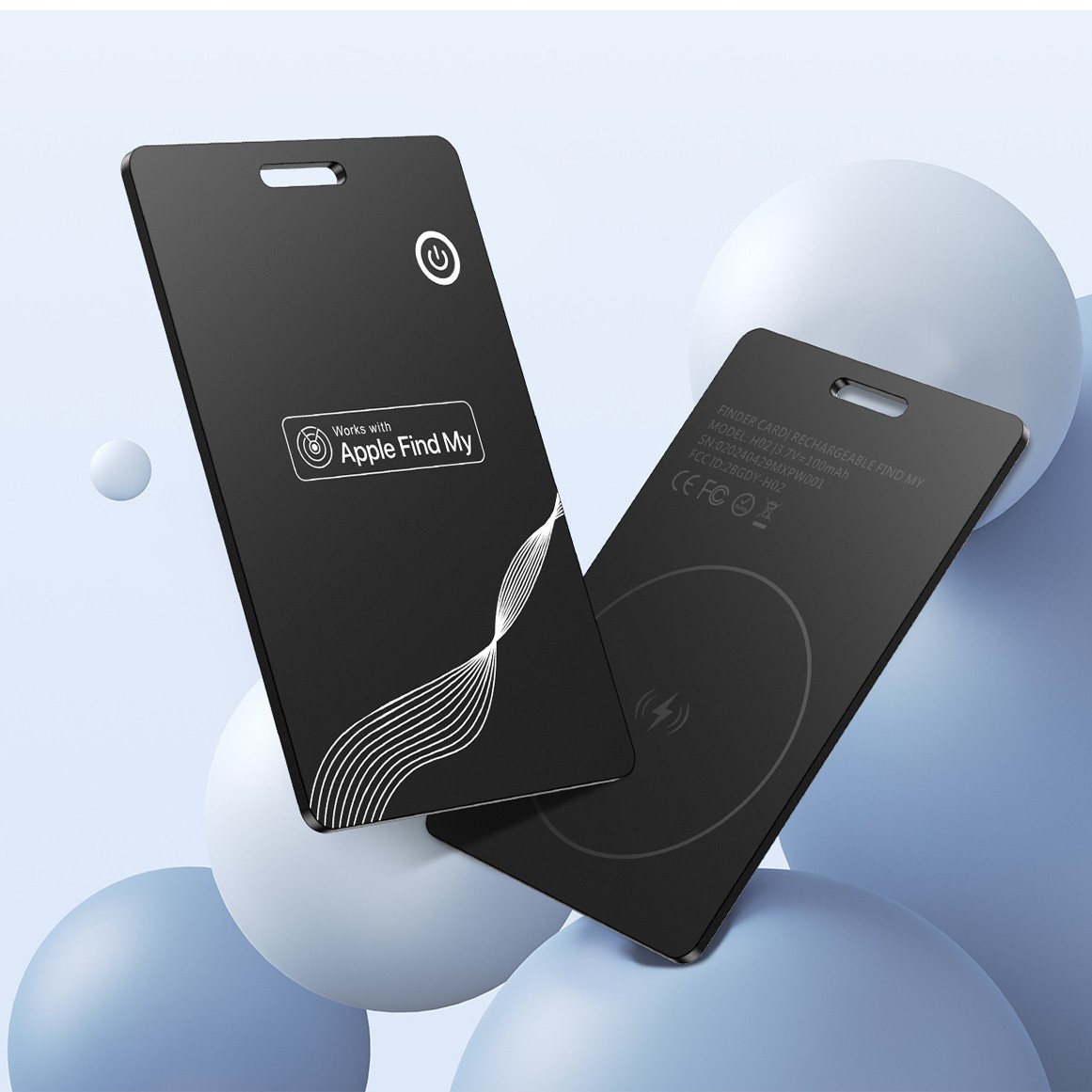 Findmy for Apple Locator Tracker Ultra-thin Wireless Charging Card airtag Intelligent Anti-loss Device