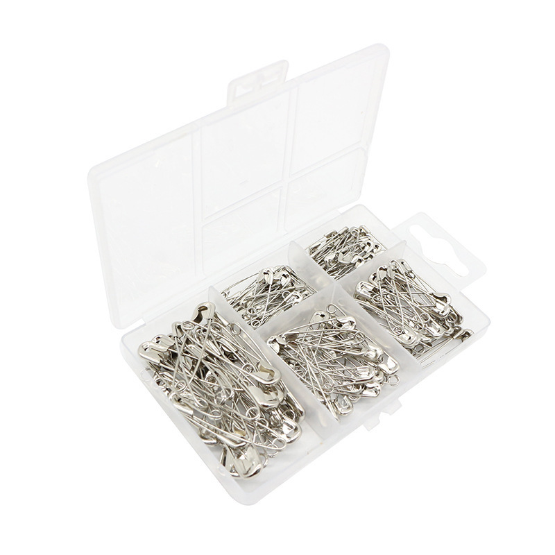 150 булавок безопасности в комплекте, никелированные металлические булавки