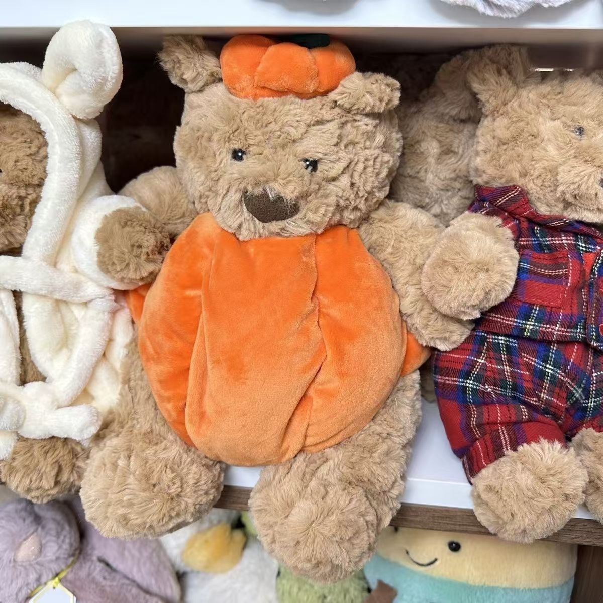 Плюшевая игрушка Jellycat Nip, Хэллоуин, медведь Барселона, тыквенный медведь, милый подарок