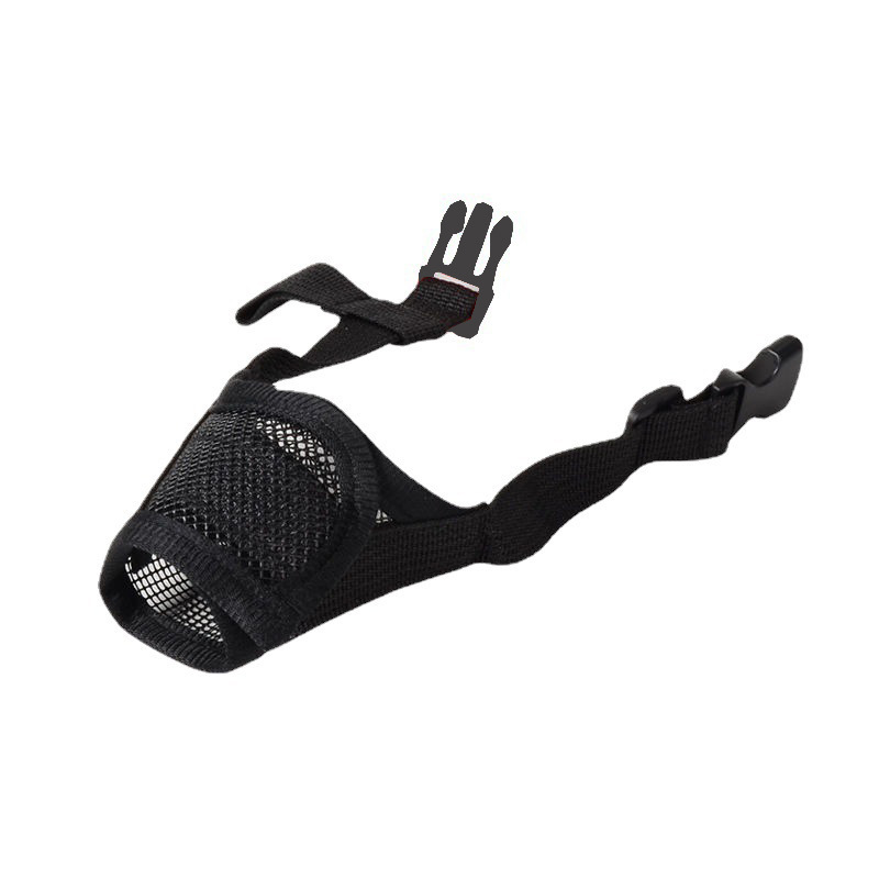 Mesh pet dog muzzle anti-bite anti-barking adjustable breathable nylon pet dog muzzle duck muzzle dog mask