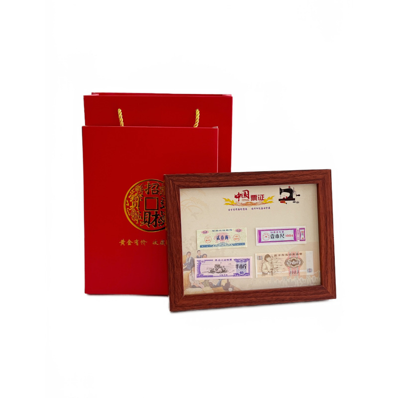 Factory Direct Sales, Ticket Collection Ornaments, Grain Tickets, Cloth Ticket Collection, Gift Decorations with Packaging Boxes, One Piece Dropshipping