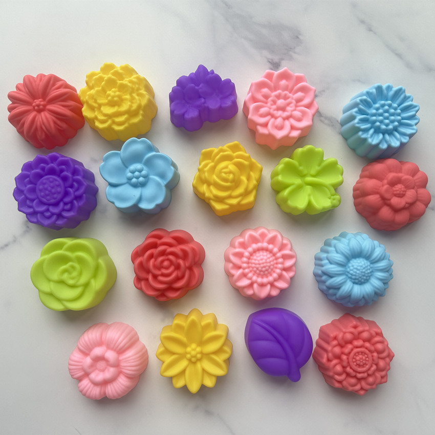 Фабричное прямое предложение разнообразных силиконовых форм 5 см для любви, цветов, роз, ромашек, желе