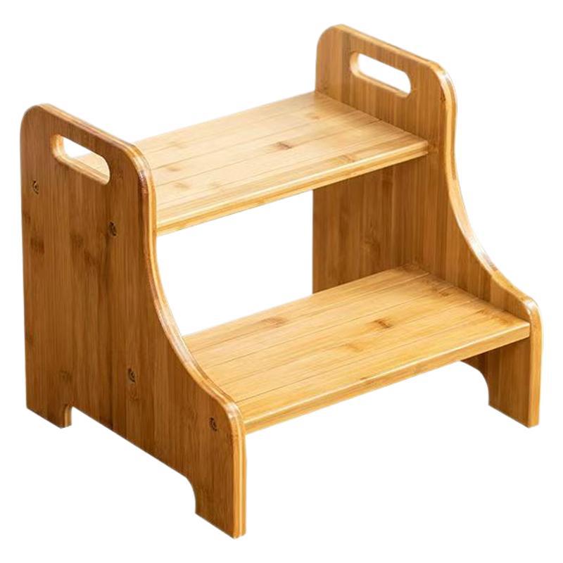Simple Wooden Children's Foot Stool Household Children's Wash Heightening Stool Sofa Ladder Cushion Stepped Baby's Foot Stool