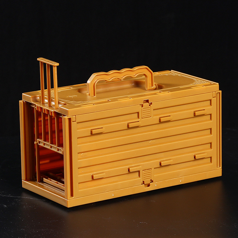 New Plastic Bird Row Cage with Embroidered Eyes, Subversion, Take-Out Grids Cage, Thrush Bird Small Row Cage, Express Transportation Cage, Media Cage