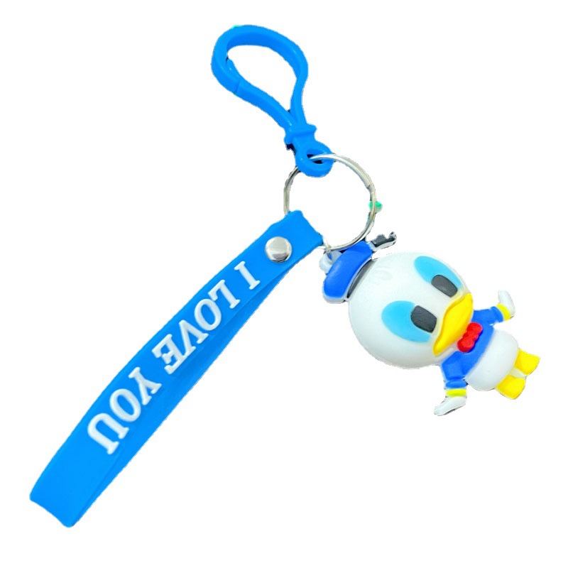 Cross-Border Stitch Keychain Anime Cartoon Cute Pendant Blind Box Bag Charm Trendy Toy Keyring Small Gift