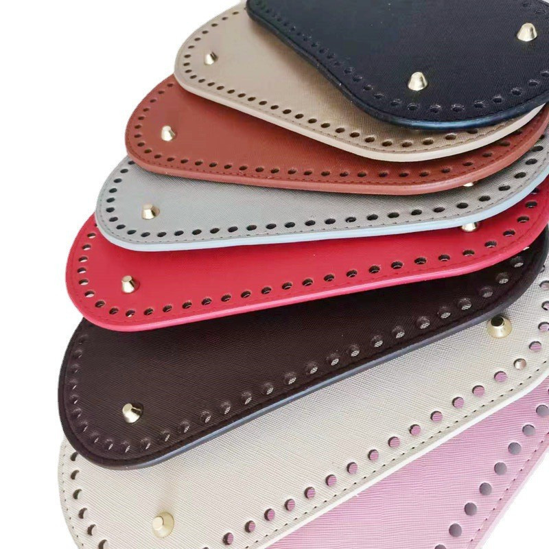 Bag Bottom Wholesale DIY Handmade Bag Base Hyuna Crochet Bag Bottom Leather Woven Bottom Plate Accessories 25*12 Oval