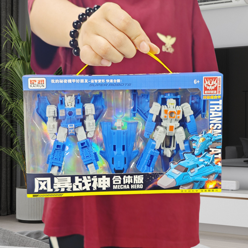 Модель Мальчика Автобот Ручная Преобразуемая Игрушка Робот Образовательная Взаимодействие Родитель-Дитя Оптовые Игрушки