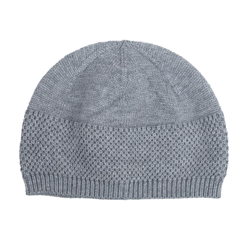 Monk Melon Cap Spring and Autumn Knitted Hat Monk Hat Lay Meditation Monk Warm Elastic Wool Hat