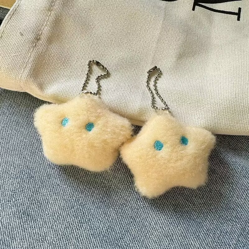 Little Red Book Shen Xing Same Bag Hanging Keychain Soft Cute Moon Cute Star Pendant Plush Creative Gift