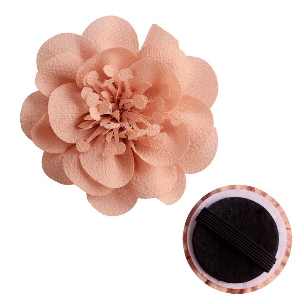 Cross-border foreign trade supply cat dog neck collar decorative fabric flowers 7cm bubble flower pet flower