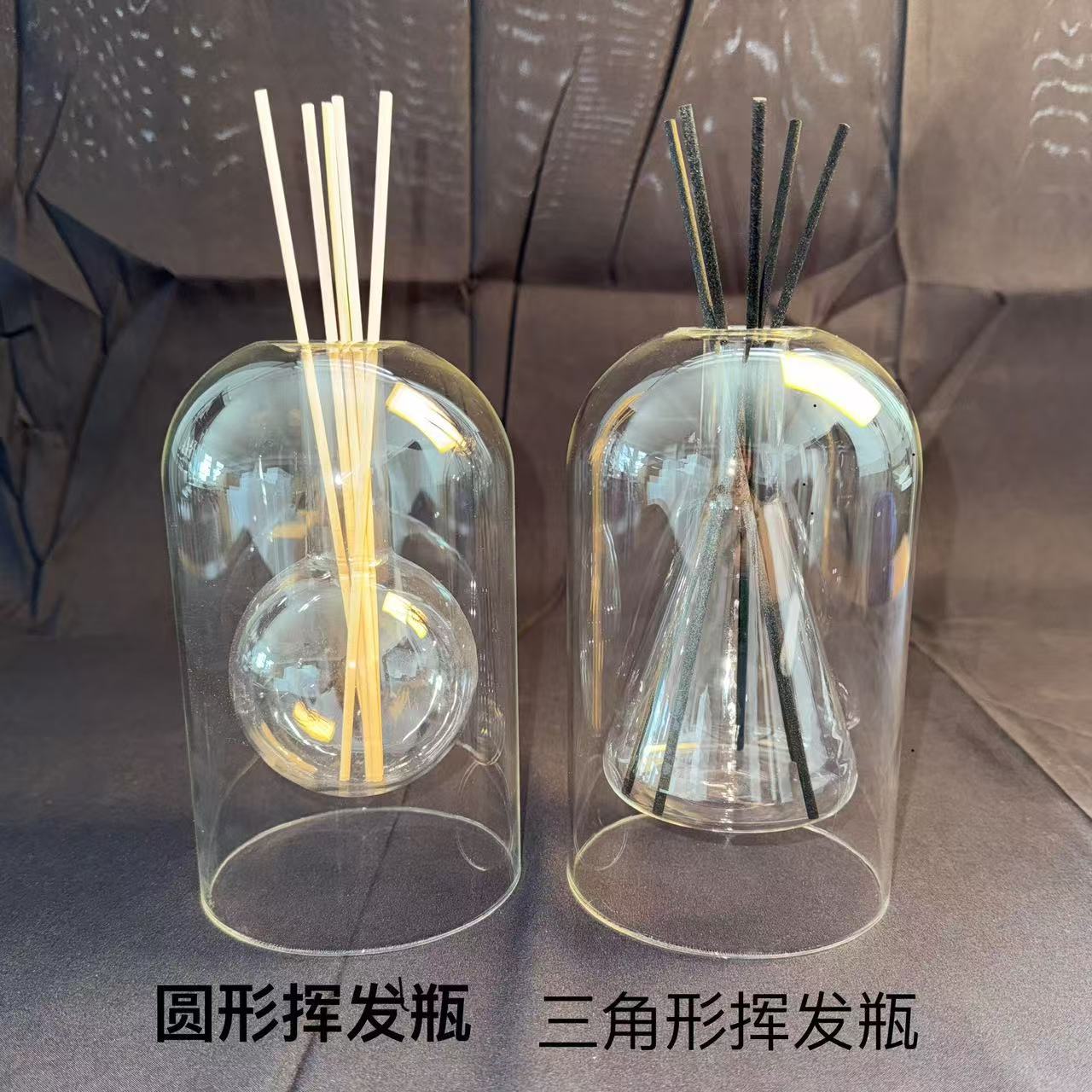 Бутылка для диффузора свечи в стиле Muji, долгоиграющие ароматические палочки, без искр, прозрачная бутылка для эфирных масел