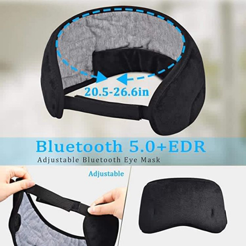 Factory Direct Sales 5.0 Bluetooth Music Eye Mask Wireless Intelligent Shading 3D Answer the Phone Wireless Sleep Eye Mask