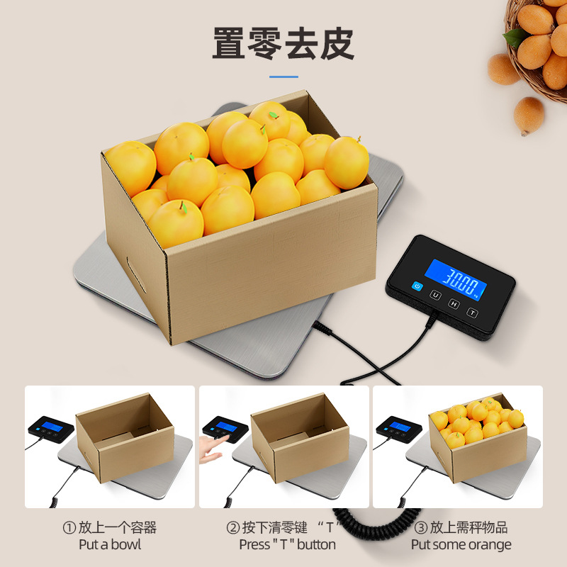 Cross-Border 200kg Led Portable Stainless Steel Logistics Digital Scale Split Mail Scale Small Express Parcel Scale