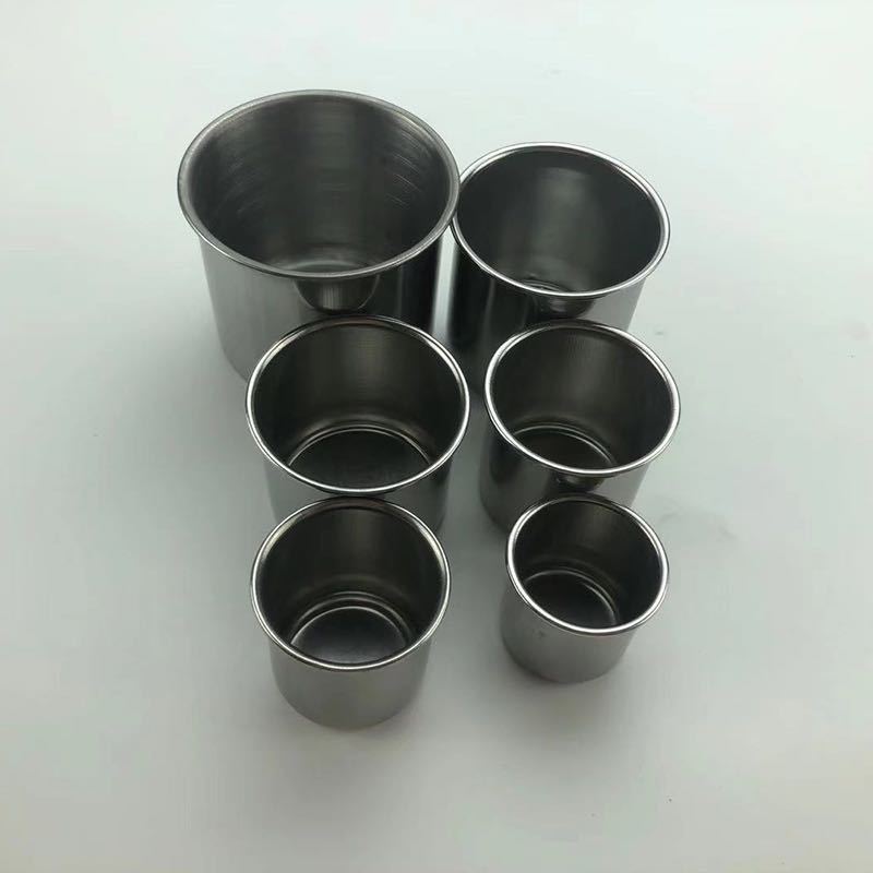 Measuring Cup Stainless Steel Small Mouth Cup Children's Kindergarten No Handle No Lid Magnetic Small Mouth Cup 3-5cm