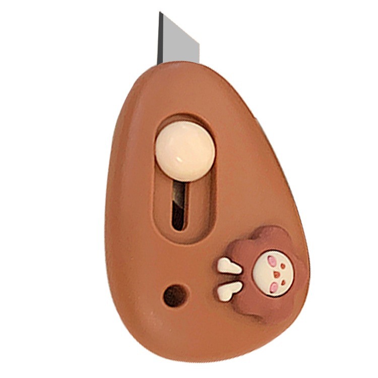 Shimiluo cartoon advanced triangle small size art knife express unpacking device letter opener piece office stationery paper cutter