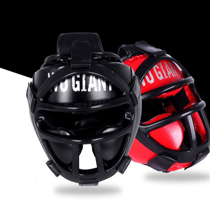 Cross-Border Boxing Helmet, Face Mask, Head Protection, Competition Training, Taekwondo Special Thickened Fighting Protective Gear
