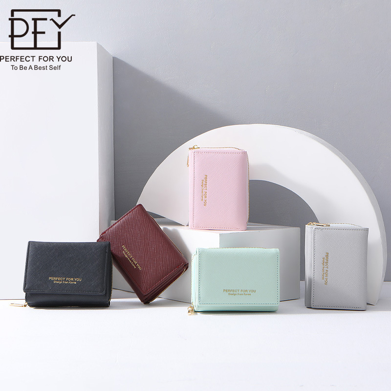 Кросс-Бордер Модный Кошелек Женский Короткий Кросс-Узор Кошелек Высококачественная Монетница Большой Вместимости Держатель Карты Женский Кошелек