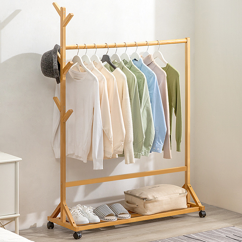 Coat Rack Floor Hanger Household Hanger Hanging Clothes Floor Rack Bedroom Vertical Simple Rack Hanger