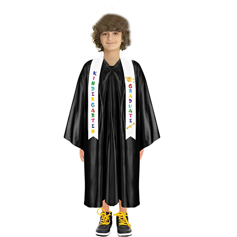 Children's Ribbon Ceremonial Shoulder Strap Preschool Kindergarten Printed Honor Award Satin Shawl Honor Award Ribbon