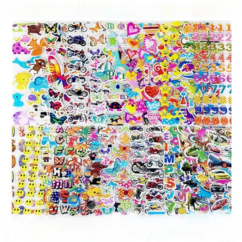 Детские наклейки, мультяшные 3D наклейки, наградные наклейки для детского сада