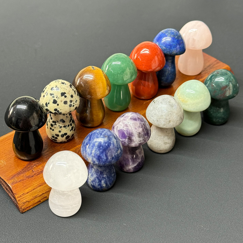 Натуральный кристалл большой гриб 35MM гриб DIY микро-ландшафт морской ландшафт сад цветочный горшок аквариумные декоративные украшения