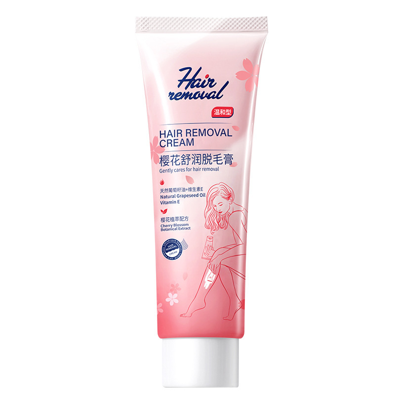 Sakura Condensation Soothing Hair Removal Cream Wholesale Armpit Leg Hair Hand Hair Quick Hair Removal Gentle Fresh No Nose Men and Women