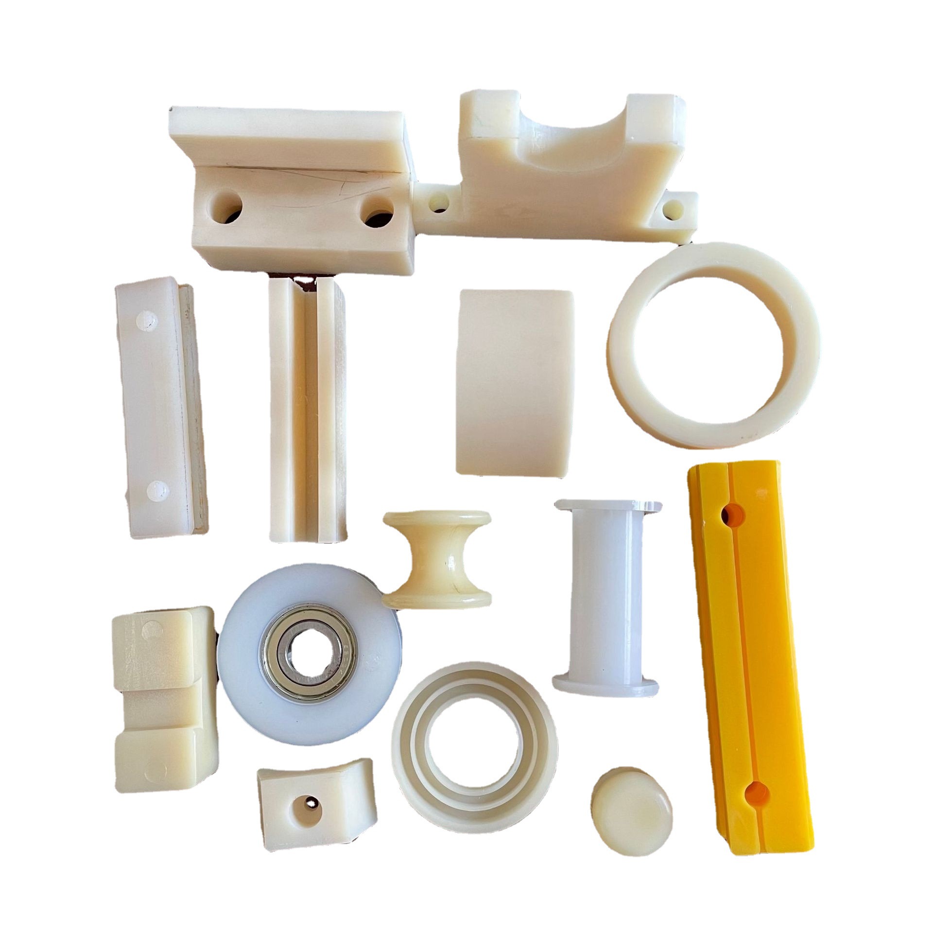 Nylon Processing Parts Nylon Shaft Sleeve Bushing Slider Pulley Plastic Parts Mc Nylon Special-Shaped Parts Abs Injection Molding Parts
