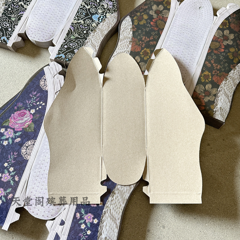 Sacrificial Supplies, Thousand-Layer Cotton Shoes, Semi-Finished Products Wholesale, Handmade Paper Shoes, Burning Paper