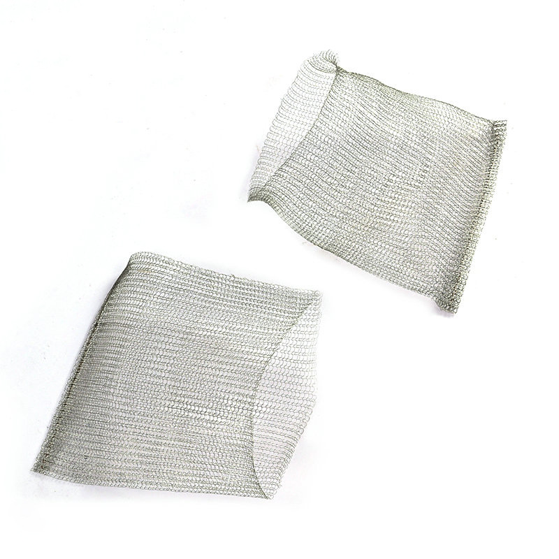 Cross-Border Supply of 304 Stainless Steel Metal Mesh Bags, Knitted Flowers and Plants Roots, Insect-Proof Rat Filter Woven Mesh Bags