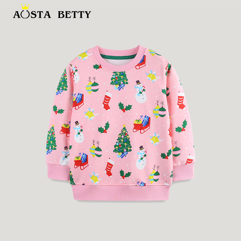 Свитшоты для девочек в европейском и американском стиле осень новая коллекция с круглым вырезом