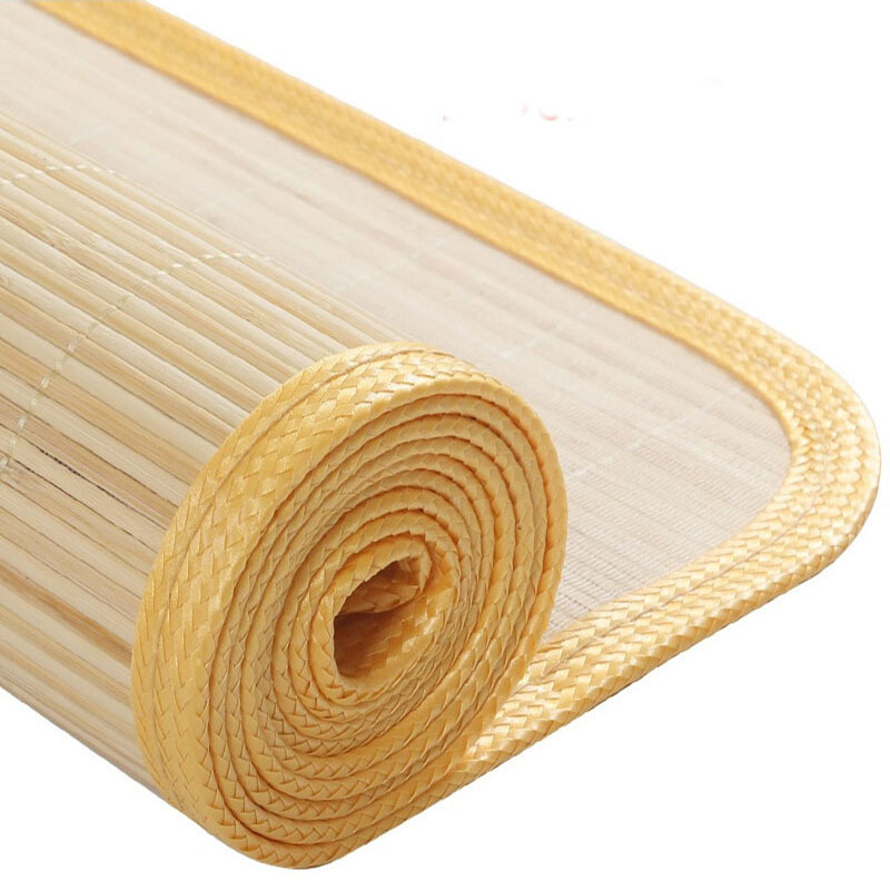Wholesale summer mat construction site dormitory single bed student military training bamboo mat