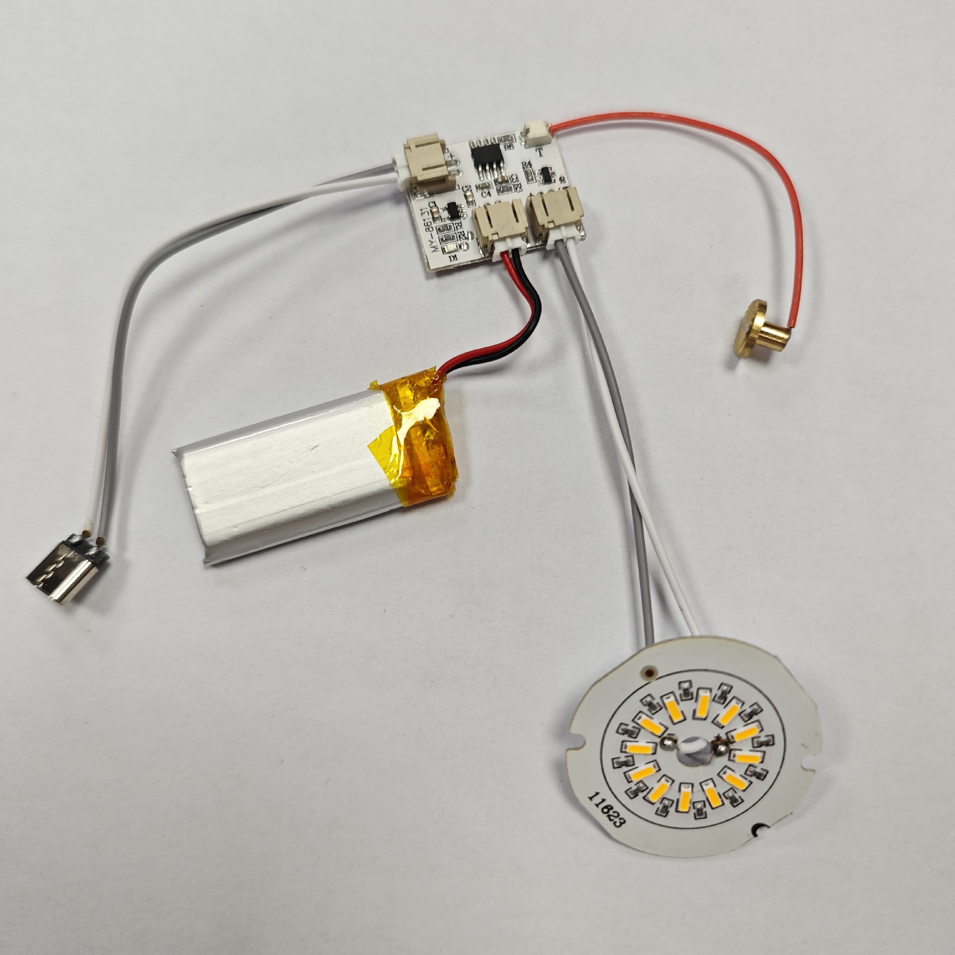 Three-gear dimming desk lamp beech lamp led touch control board 5V night light charging touch timing circuit board