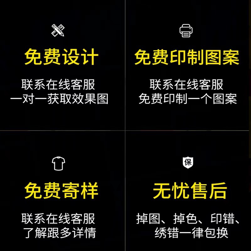 Pure Cotton T-Shirt Custom Logo Round Neck Work Clothes Printed Short-Sleeved Advertising Shirt Group Clothes Custom Cultural Shirt