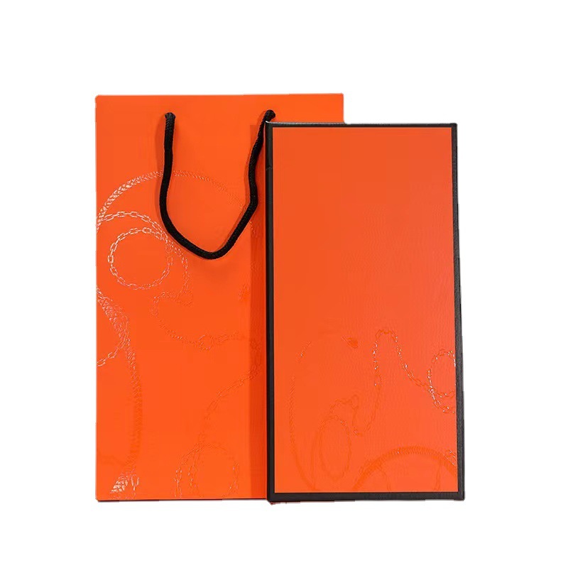 New Gift Box empty box suit universal scarf packing box rectangular portable scarf gift box heaven and earth box wholesale