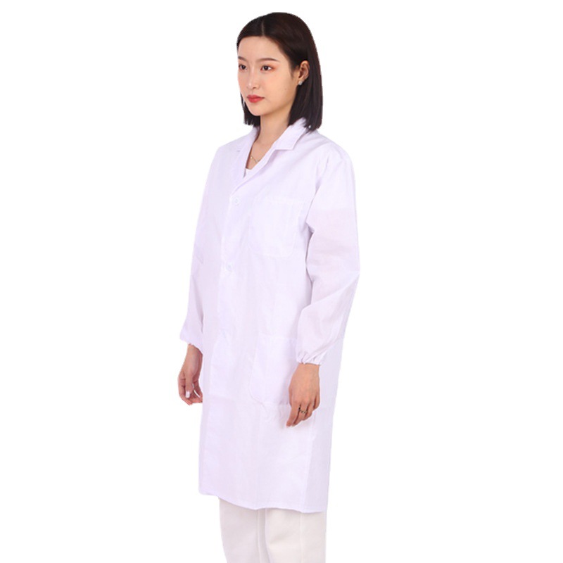 Work clothes white coat support printing LOGO doctor clothes pharmacy nurse laboratory beauty salon white coat manufacturers