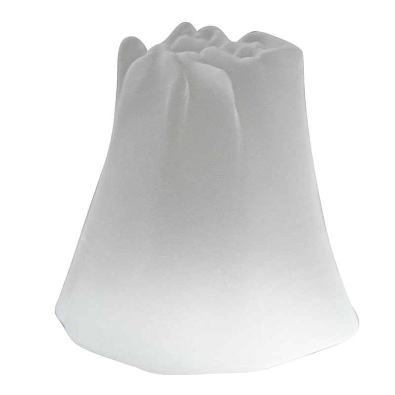 Fushan Crystal Glass Lidded Bowl Lid with the Character "Fu" on It, Handmade Solid Pot Holder, Tea Pet, Tea Set Accessories Wholesale